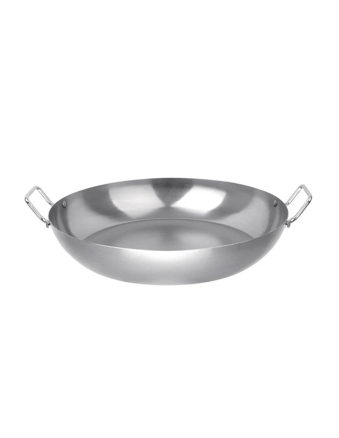 Lot De 5 Mini Poêles à Paella 12cm Profondes En Acier Inoxydable Avec Poignées