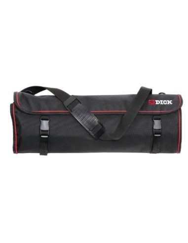 Étui à couteaux en tissu avec sangle Dick noir 11 pièces - 1