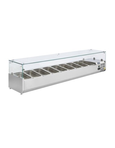 Saladette réfrigérée 9 bacs GN 1/3 Polar Série G - 1