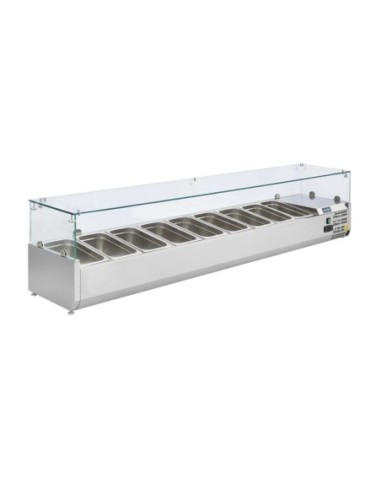 Saladette réfrigérée 9 bacs GN 1/3 Polar Série G - 5