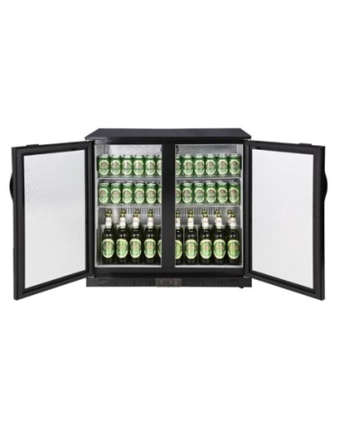 Arrière-bar deux portes pleines Polar Série G 850mm 198L - 2