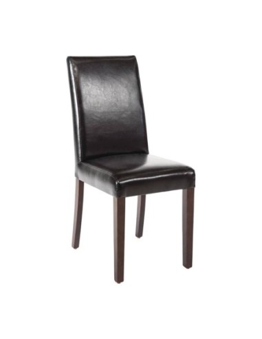 Chaises en simili cuir Bolero - deux couleurs - 1