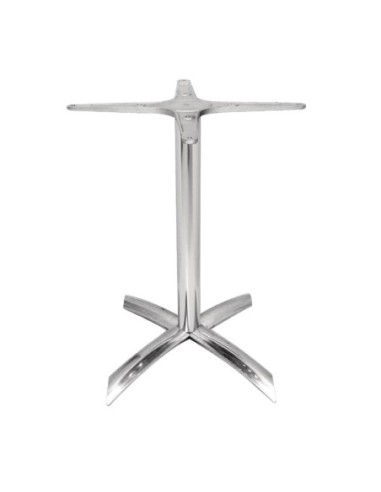 Pied de table à plateau basculant Bolero aluminium - 1