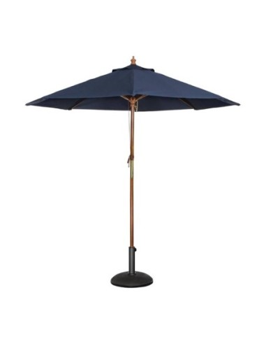 Parasol rond Bolero 2,5m bleu marine - 1