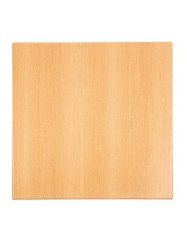 Plateau de table carré Bolero effet hêtre 600mm - 1