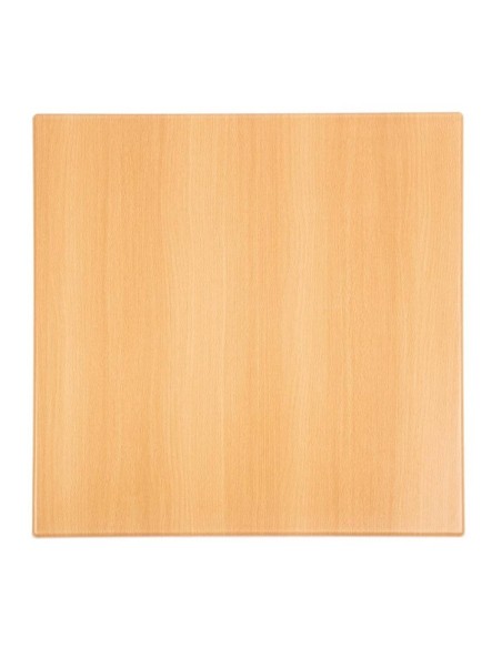 Plateau de table carré Bolero effet hêtre 600mm - 1