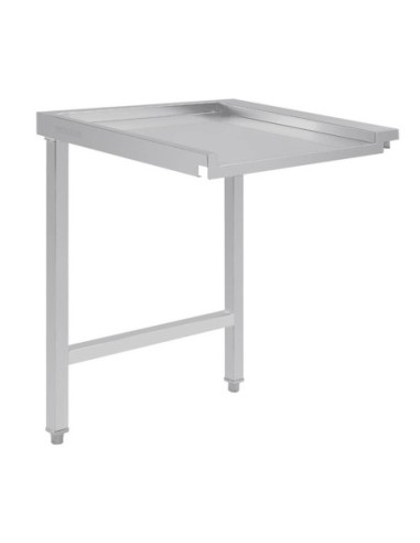 Table de sortie droite pour lave-vaisselle à capot Vogue 600mm - 1