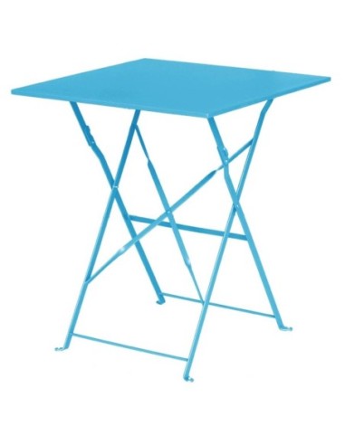 Table de terrasse carrée en acier Bolero 600mm - 1