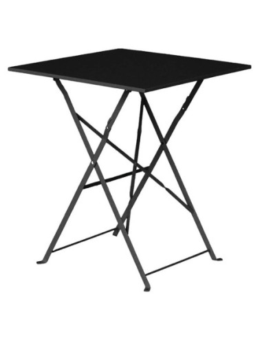 Table de terrasse carrée en acier Bolero 600mm - 1