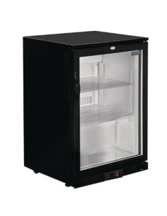 Arrière-bar une porte pivotante Polar Série G noir 138L - 1
