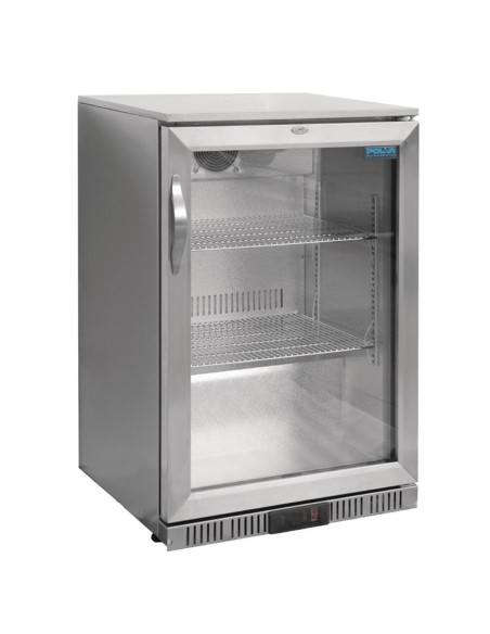 Arrière-bar une porte pivotante Polar Série G inox 138L - 1