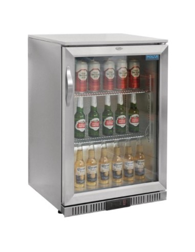 Arrière-bar une porte pivotante Polar Série G inox 138L - 4