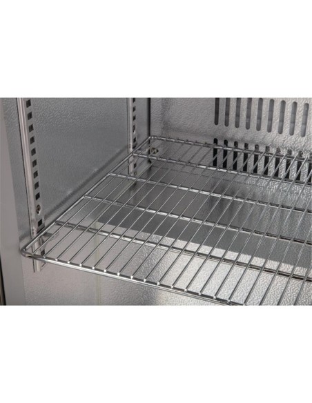 Arrière-bar trois portes pivotantes Polar Série G inox 330L - 3