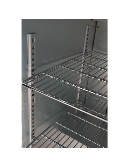 Arrière-bar trois portes coulissantes Polar Série G noir 320L - 4