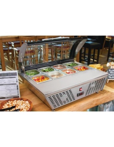 Saladette réfrigérée avec planche de découpe Polar Série G - 5