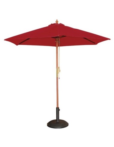 Parasol rond Bolero 3m rouge - 1