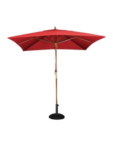 Parasol carré Bolero 2,5m rouge - 1