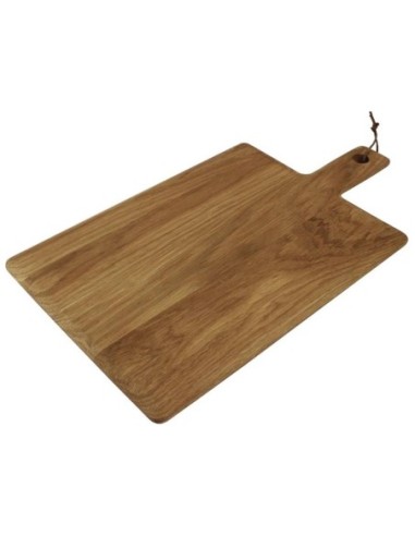 Grande planche carrée en chêne Olympia 350x260x15mm manche 110mm - 1