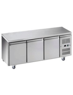 Table desserte positive centrale GN 1/1 profondeur 700 - 3 portes - 1
