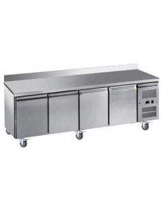Table desserte positive adossée GN 1/1 profondeur 700 - 4 portes - 1