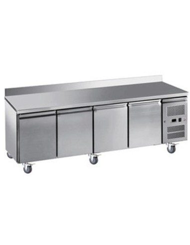 Table desserte positive adossée GN 1/1 profondeur 700 - 4 portes - 1