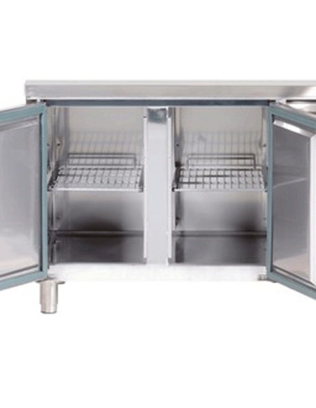 Table desserte positive adossée GN 1/1 profondeur 700 - 4 portes - 3