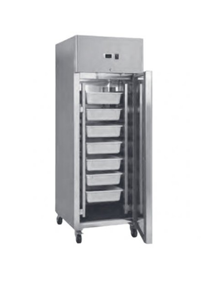 Armoire à poissons réfrigérée positive inox - 600L - 1