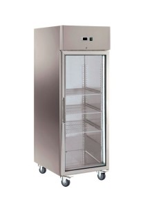 Armoire réfrigérée 650 litres GN 2/1 - 1 porte vitrée - 1