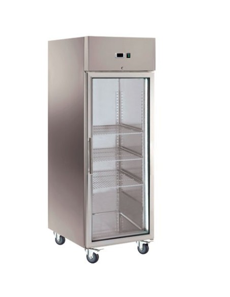Armoire réfrigérée 650 litres GN 2/1 - 1 porte vitrée - 1
