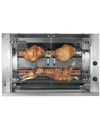 Grill méchoui électrique grandes pièces 2 broches MCM GPE2 - 1