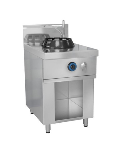 Wok à gaz 1 brûleur + robinet eau - 14 kW - 1