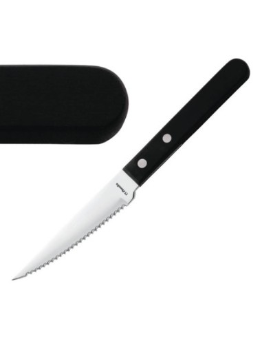 Couteau à steak Amefa manche noir 217mm - 1
