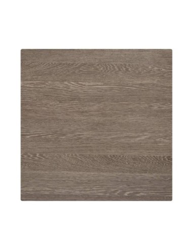 Plateau de table carré Bolero effet bois vieilli 700mm - 1