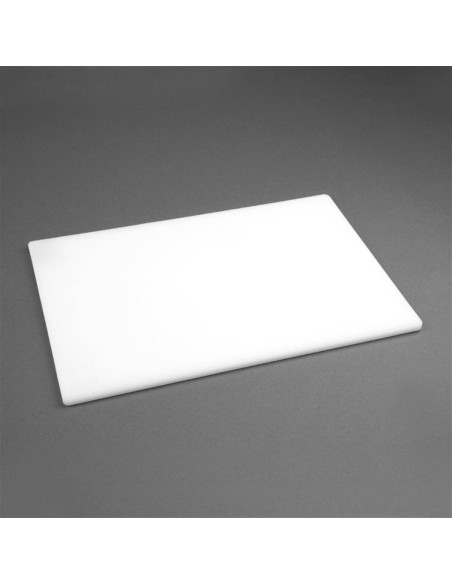 Planche à découper antibactérienne basse densité Hygiplas blanche - 1
