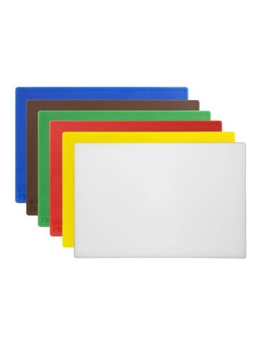 Lot de 6 planches à découper antibactériennes basse densité Hygiplas - 1