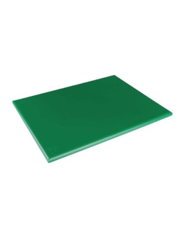 Grande planche à découper épaisse basse densité Hygiplas verte - 1