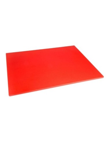 Grande planche à découper basse densité Hygiplas rouge - 1