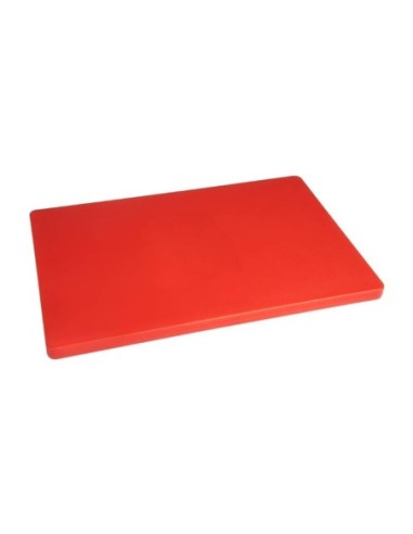 Grande planche à découper épaisse basse densité Hygiplas rouge - 1