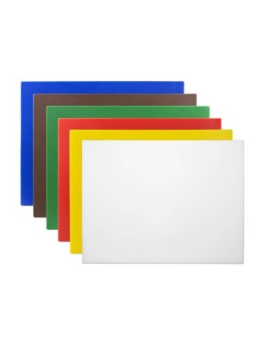 Ensemble de planches à découper basse densité Hygiplas 600x450x10mm lot de 6 - 1