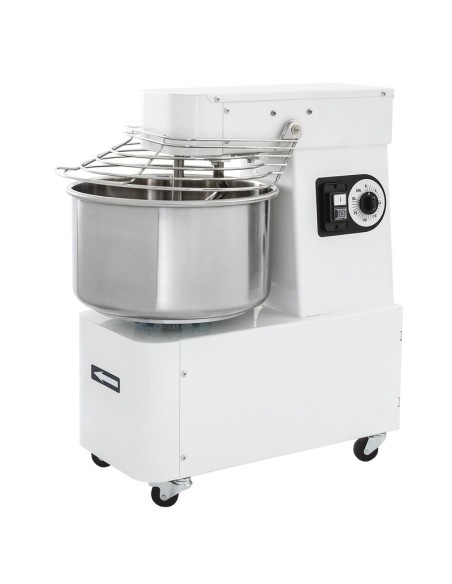 Pétrin à spirale pizza et pain - Tête fixe + Cuve non amovible - 60L - 1