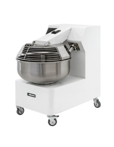 Pétrin à axe oblique pizza et pain - Tête fixe + Cuve non amovible - 25L - 1
