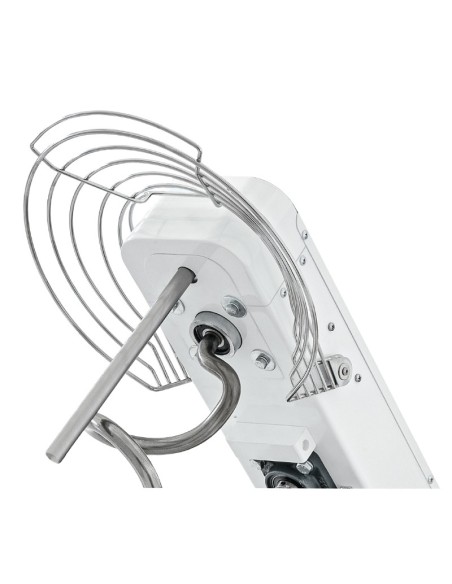 Pétrin à spirale pizza et pain - Tête relevable + Cuve amovible - 10L - 2