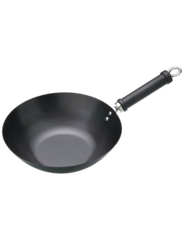 Wok antiadhésif fond plat Kitchen Craft 305mm - 1