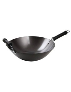 Wok antiadhésif fond plat 35cm - 1
