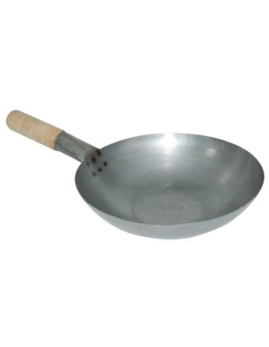 Wok en acier doux Vogue 33 cm - 1