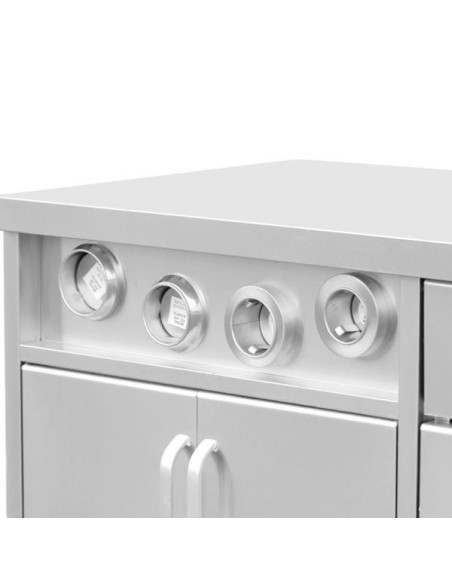 Comptoir à café avec porte-gobelets et compartiment glaçons - 1500 mm - 4