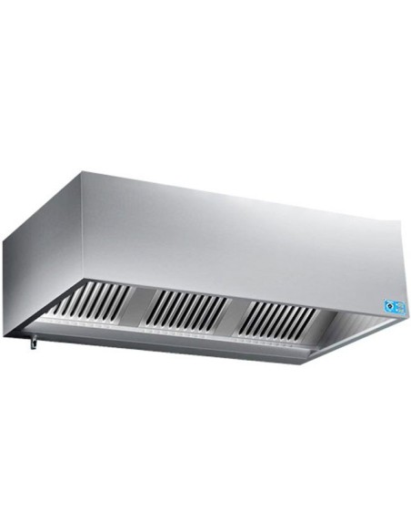 Hottes caisson inox dynamiques avec moteur et régulateur - Profondeur 1100 mm - 1