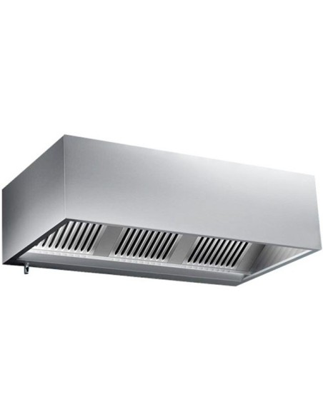 Hottes caisson inox statiques sans moteur - Profondeur 1100 mm - 1