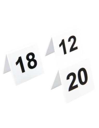 Lot de numéros de table en plastique Olympia 11-20 - 1