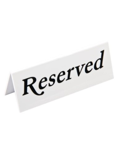 Chevalets de table en plastique Olympia réservé (lot de 10)" - 1